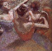 Edgar Degas Dancer triming dress Spain oil painting artist